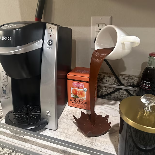 3D Printed Floating Coffee Cup