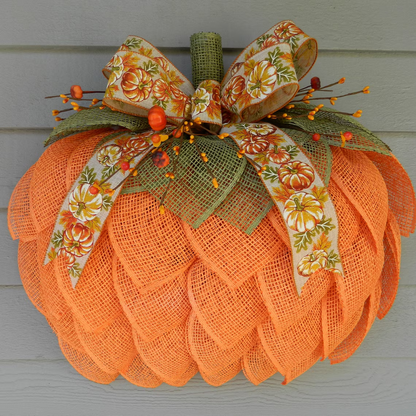 🔥Last Day 50% OFF🔥Farmhouse Pumpkin Wreath For Front Door