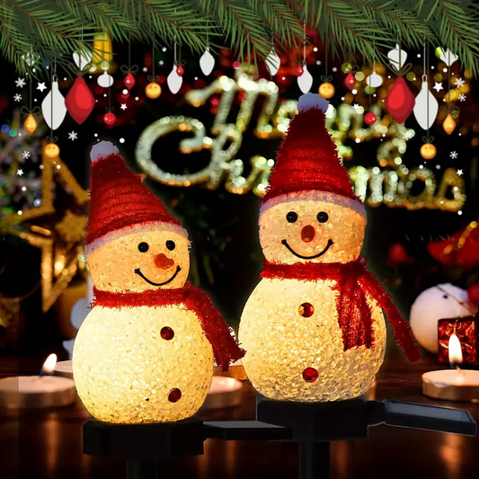 🔥Hot Sales 50% OFF 🔥Christmas Solar Snowman Lamp