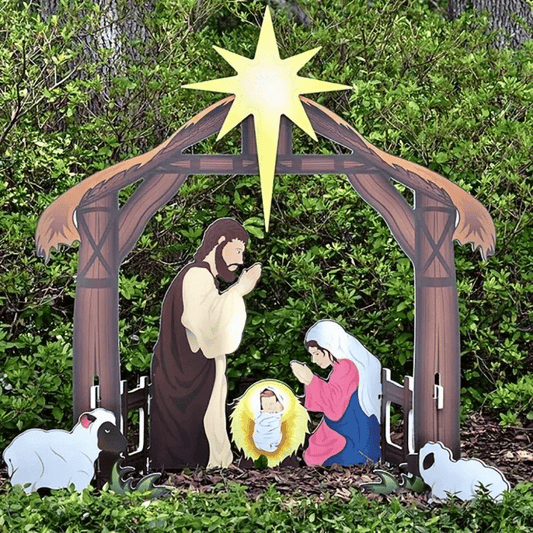 🔥LAST DAY 50% OFF 🔥Jesus Nativity Scene Sign（Buy 2 Free Shipping）