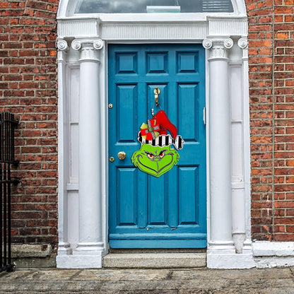 🔥60% OFF 🔥Fun Grinch Welcome Front Door Sign