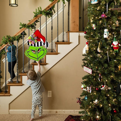 🔥60% OFF 🔥Fun Grinch Welcome Front Door Sign