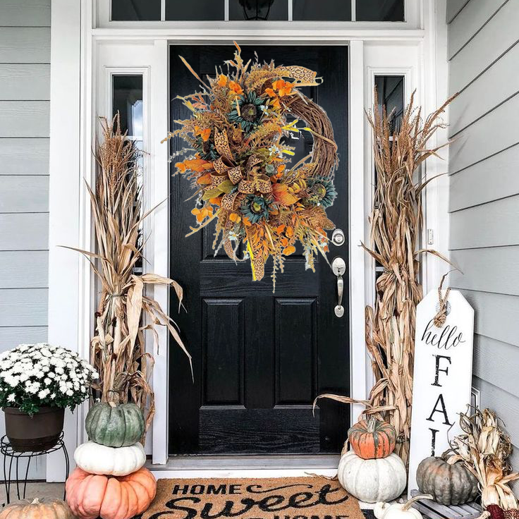 🔥Farmhouse  Leopard Wreath