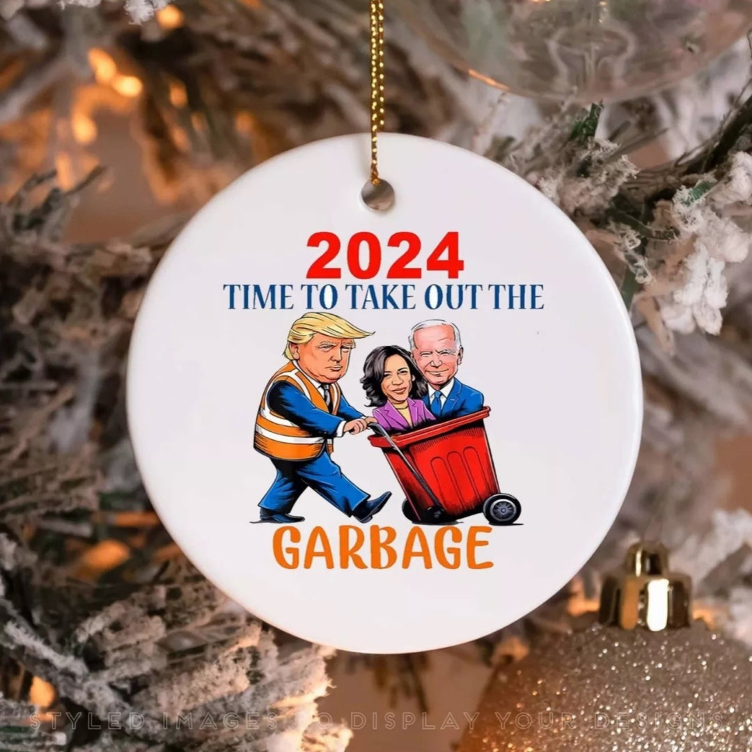 🔥HOT SALE 50% OFF🔥“2024 Time To Take Out The Garbage Truck ”Ornament