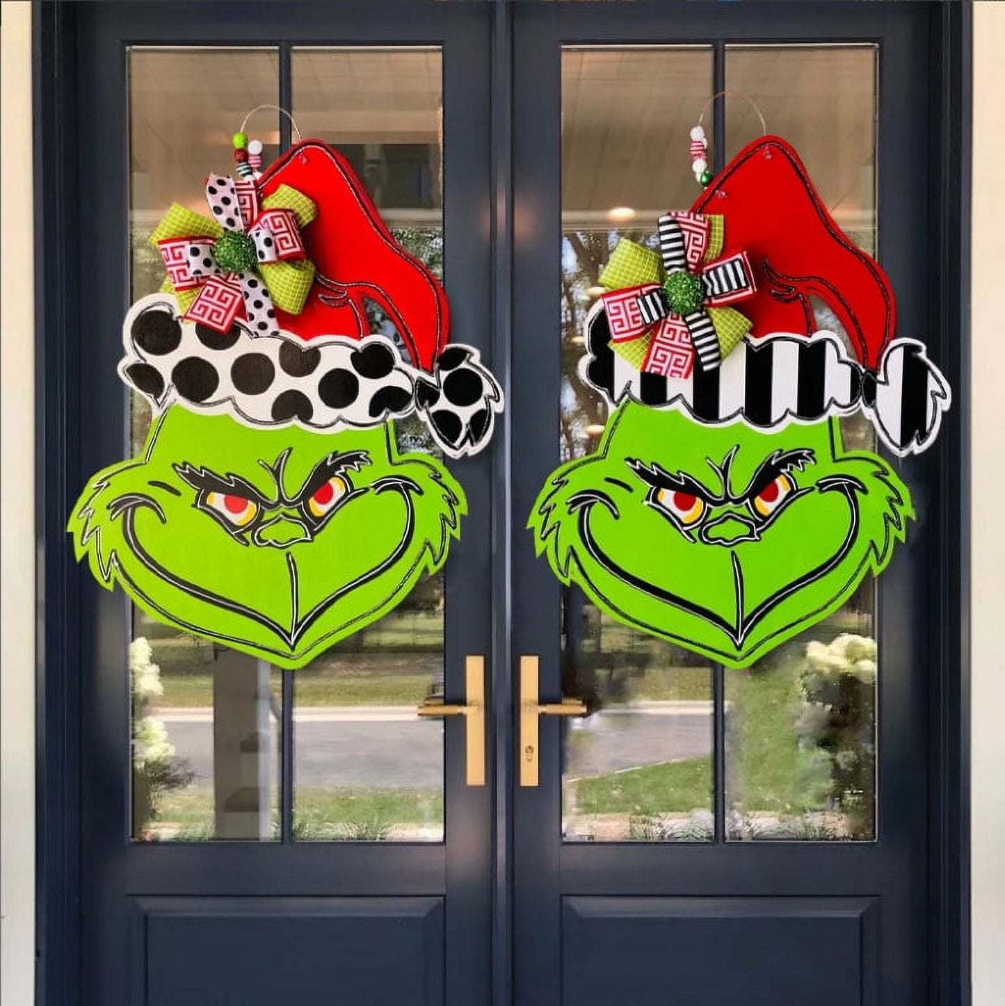 🔥60% OFF 🔥Fun Grinch Welcome Front Door Sign