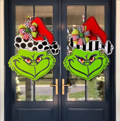 🔥60% OFF 🔥Fun Grinch Welcome Front Door Sign