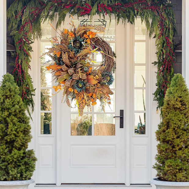 🔥Farmhouse  Leopard Wreath